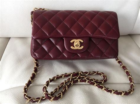 chanel mini rectangular burgundy|chanel handbags.